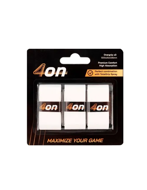 4On Premium Comfort Overgrip 3 Stück Weiß | Ofertas De Padel